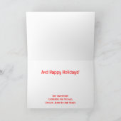 kerstboomverlichting Moderne grappige aangepaste w Feestdagen Kaart (Binnen)