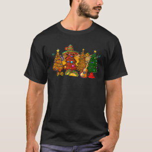 Kerstboomverlichting Santa Hat Sombrero Mexico Xm T-shirt