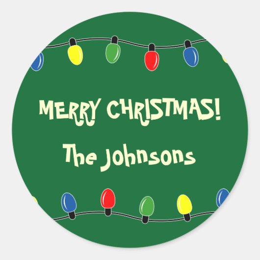 kerstboomverlichting stickers |  (Voorkant)