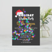 kerstboomverlichting uitnodigingen binnenpartij (Staand voorkant)