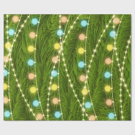 kerstboomverlichting Verpakkingspapier Cadeaupapier (Vlak)