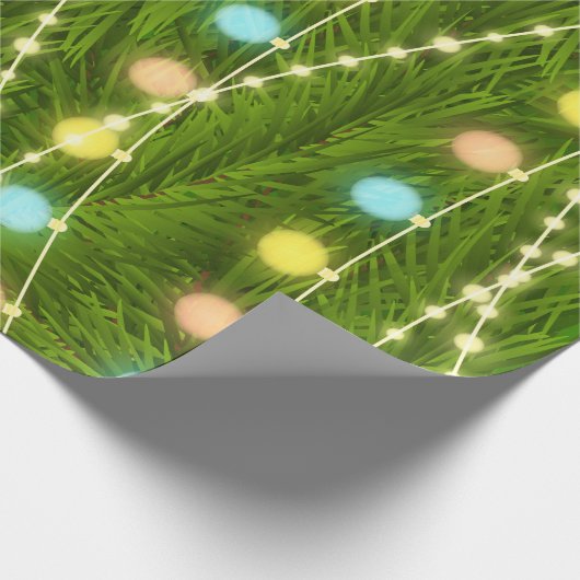 kerstboomverlichting Verpakkingspapier Cadeaupapier (Hoek)