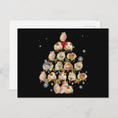 kerstboomverlichting voor cavia's briefkaart (Voorkant / Achterkant)