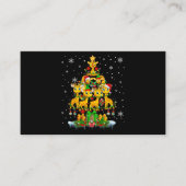 kerstboomverlichting voor Giraffes van Santa Reind Visitekaartje (Voorkant)