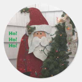 kerstboomverlichting voor kerstmis ronde sticker