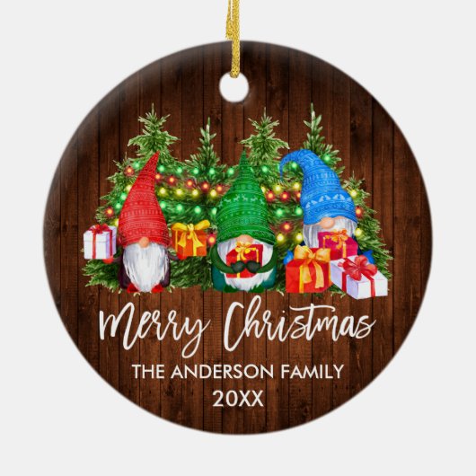 kerstboomverlichting voor penseelscript keramisch ornament (Achterkant)