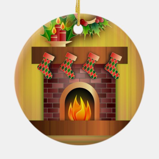 kerstboomverrassing keramisch ornament (Achterkant)