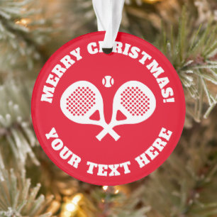 kerstboomversiering cadeau voor padel player ornament