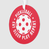 kerstboomversiering cadeau voor pickleballspeler ornament (voorkant)