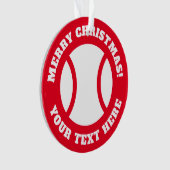 kerstboomversiering cadeau voor tennisspeler ornament (voorkant)