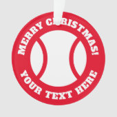 kerstboomversiering cadeau voor tennisspeler ornament (voorkant)