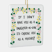 kerstboomversiering - Daughter-in-Law Gift Keramisch Ornament (Rechts)