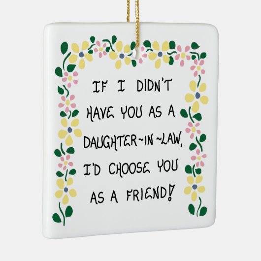 kerstboomversiering - Daughter-in-Law Gift Keramisch Ornament (Rechts)