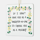 kerstboomversiering - Daughter-in-Law Gift Keramisch Ornament (Links)