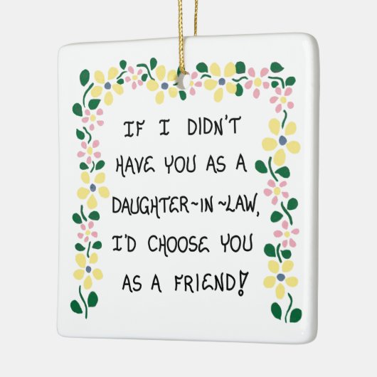 kerstboomversiering - Daughter-in-Law Gift Keramisch Ornament (Links)