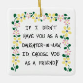 kerstboomversiering - Daughter-in-Law Gift Keramisch Ornament (Voorkant)