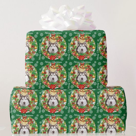 kerstboomversiering Dog Pet Cat Foto Sjabloon Cadeaupapier