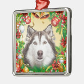 kerstboomversiering Dog Pet Cat Foto Sjabloon Metalen Ornament (Links)