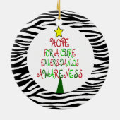 kerstboomversiering Ehlers-Danlos Keramisch Ornament (Achterkant)