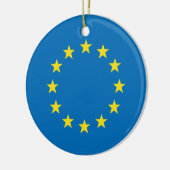 kerstboomversiering EU-vlag (EU-vlag) Keramisch Ornament (Links)