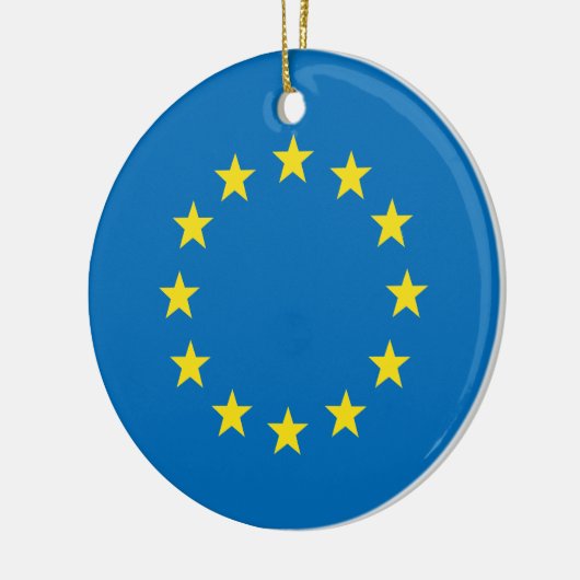 kerstboomversiering EU-vlag (EU-vlag) Keramisch Ornament (Links)
