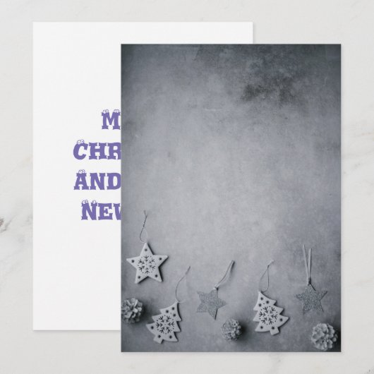 Kerstboomversiering Feestdagenkaart (Voorkant / Achterkant)