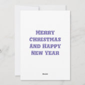 Kerstboomversiering Feestdagenkaart (Achterkant)