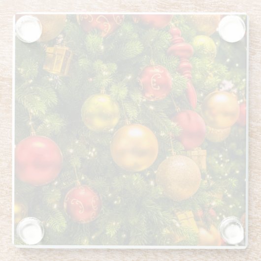 Kerstboomversiering Fotografeer Onderzetters (Achterkant)