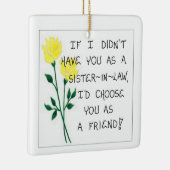 kerstboomversiering - Gift for Sister - in-Law Keramisch Ornament (Rechts)