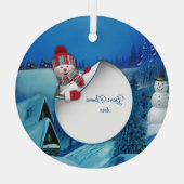 kerstboomversiering glas ornament (Achterkant)