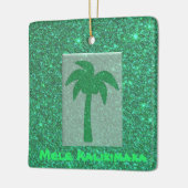  kerstboomversiering in Hawaiian Glitter Keramisch Ornament (Links)