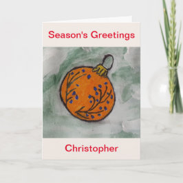 kerstboomversiering kaart