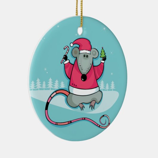 kerstboomversiering keramisch ornament (Rechts)