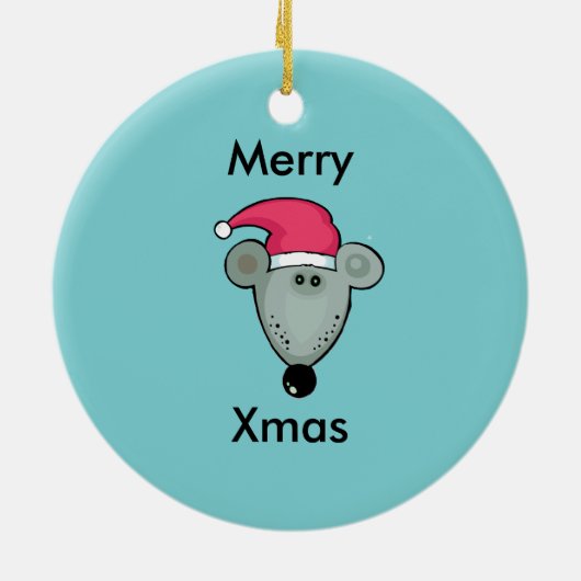 kerstboomversiering keramisch ornament (Achterkant)