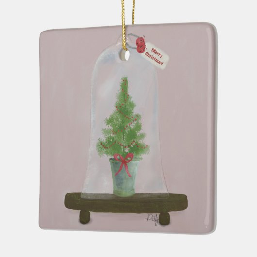 kerstboomversiering keramisch ornament (Links)