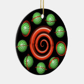 kerstboomversiering keramisch ornament (Rechts)