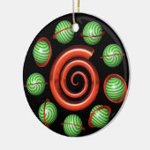 kerstboomversiering keramisch ornament (Links)