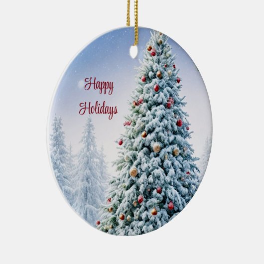 kerstboomversiering keramisch ornament (Rechts)