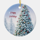 kerstboomversiering keramisch ornament (Voorkant)