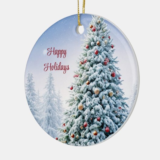 kerstboomversiering keramisch ornament (Links)