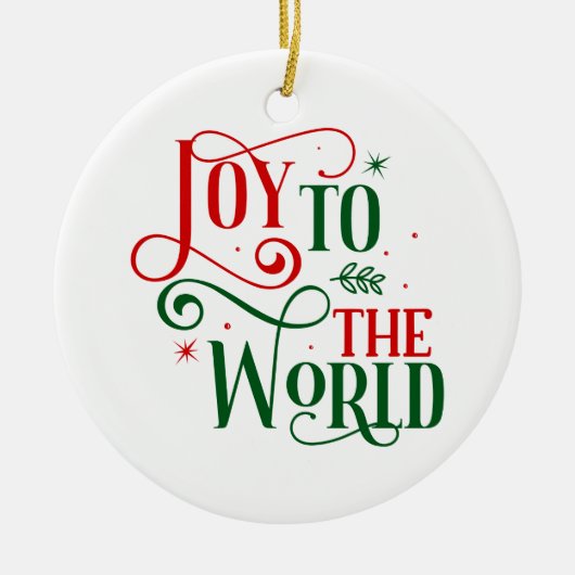 kerstboomversiering keramisch ornament (Voorkant)