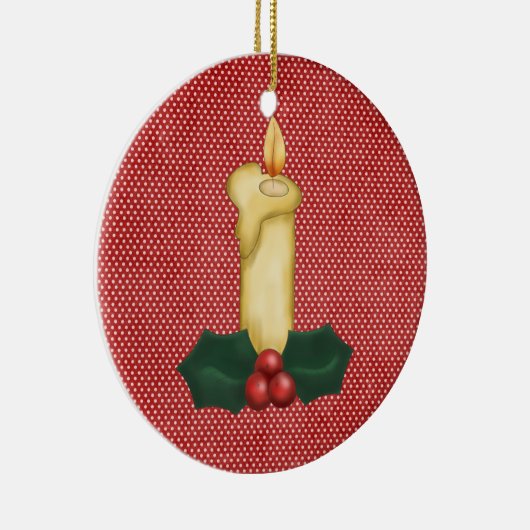 kerstboomversiering keramisch ornament (Rechts)