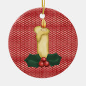 kerstboomversiering keramisch ornament (Voorkant)