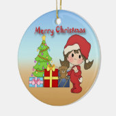 kerstboomversiering keramisch ornament (Links)