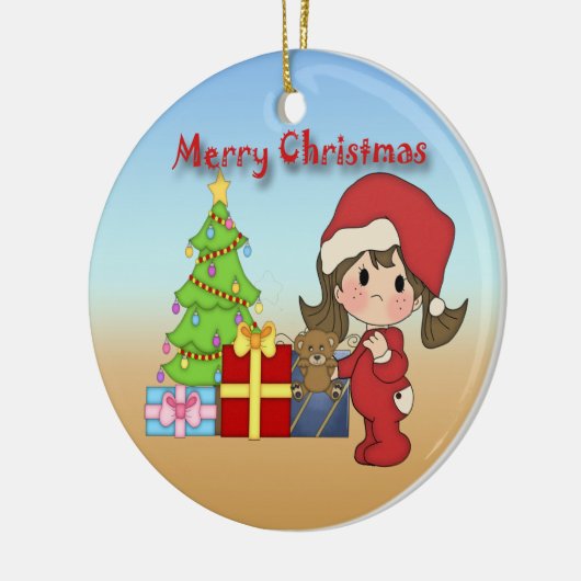 kerstboomversiering keramisch ornament (Links)