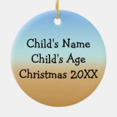 kerstboomversiering keramisch ornament (Achterkant)