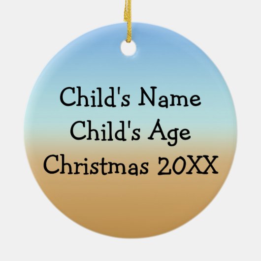 kerstboomversiering keramisch ornament (Achterkant)