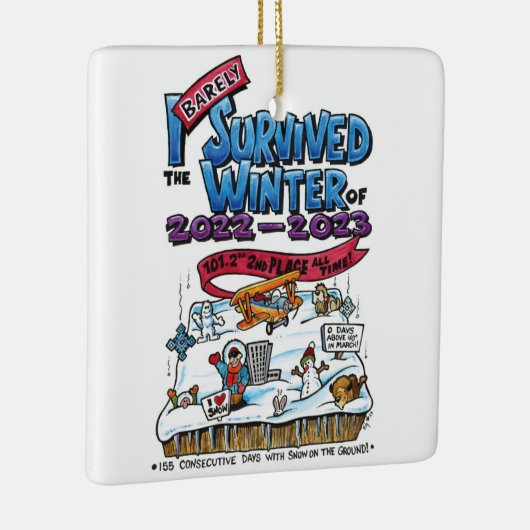 kerstboomversiering keramisch ornament (Rechts)