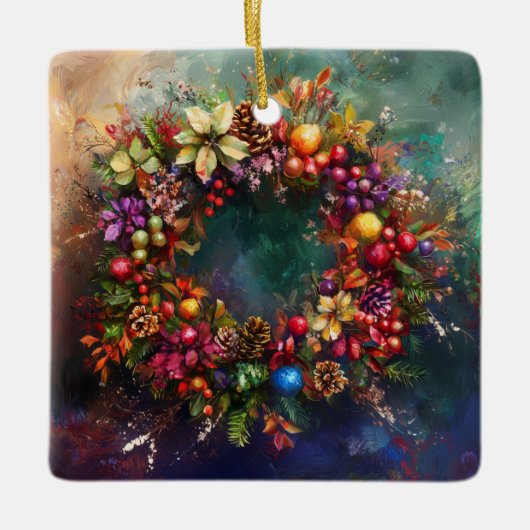 kerstboomversiering keramisch ornament (Voorkant)
