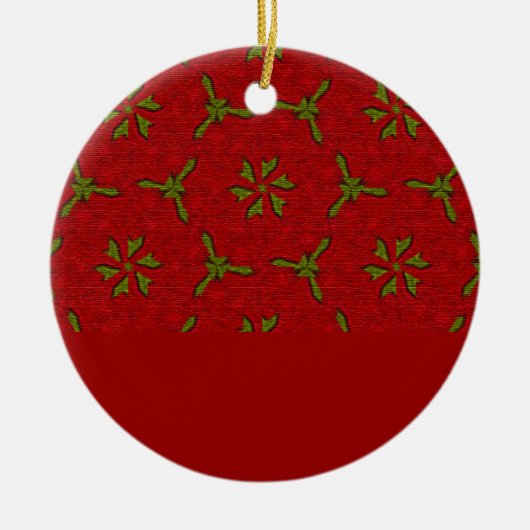 kerstboomversiering keramisch ornament (Voorkant)
